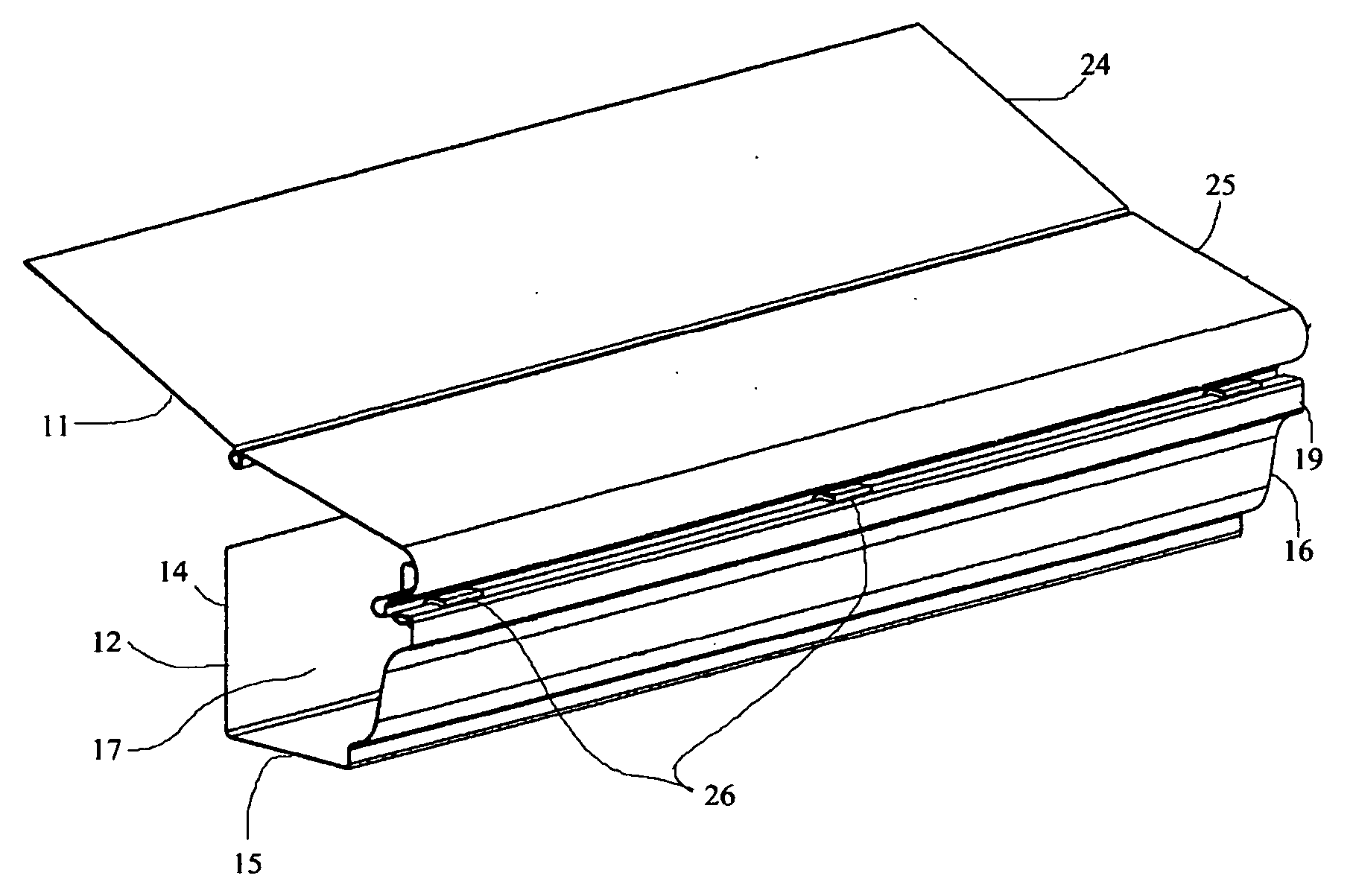 Adjustable hood system for rain gutters