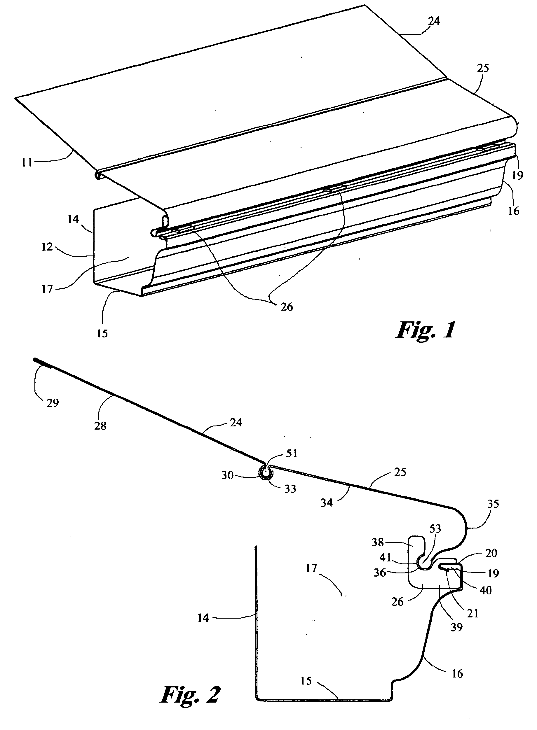 Adjustable hood system for rain gutters