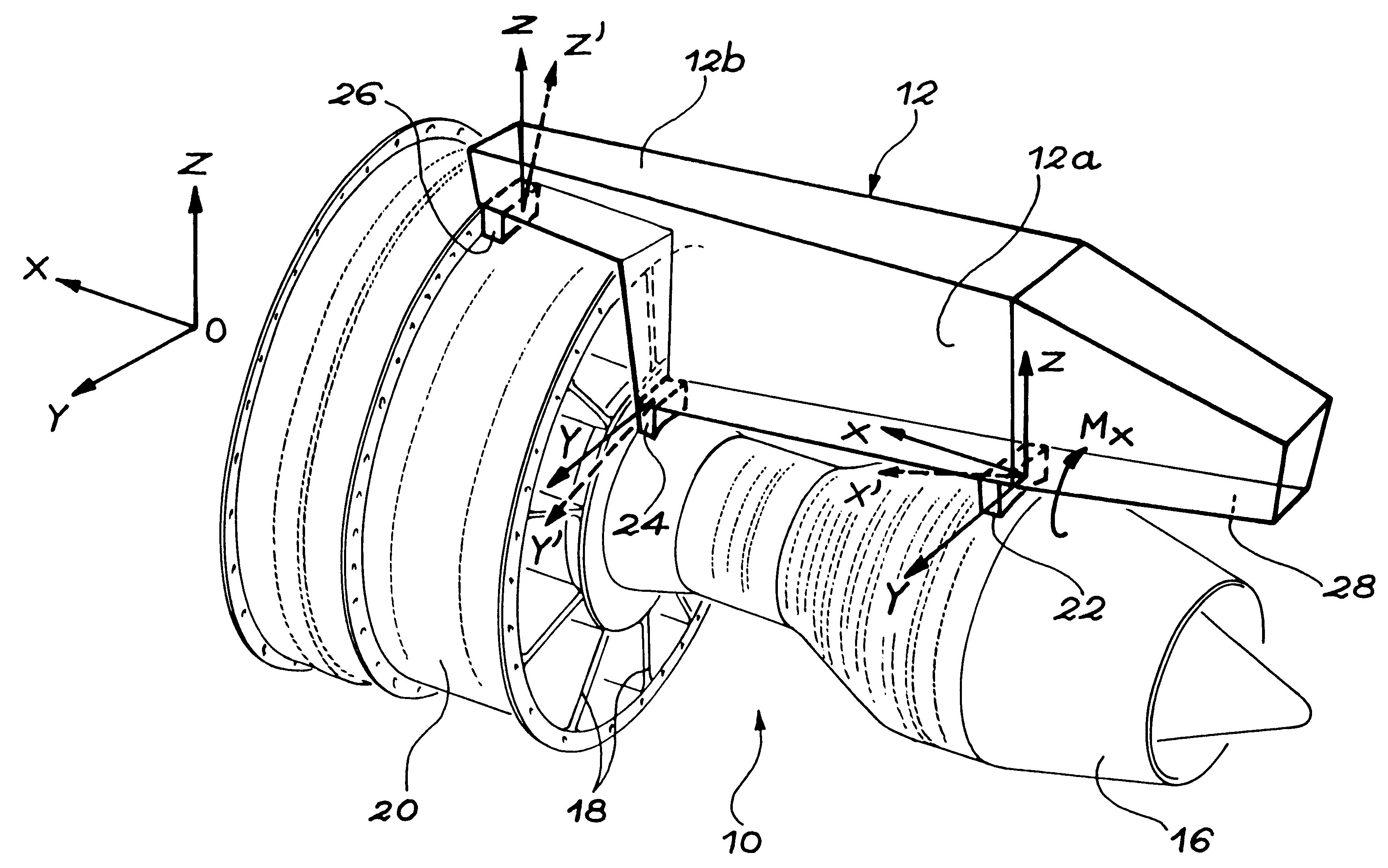 Device for fixing an aircraft propulsion system to a strut and a strut adapted to said device