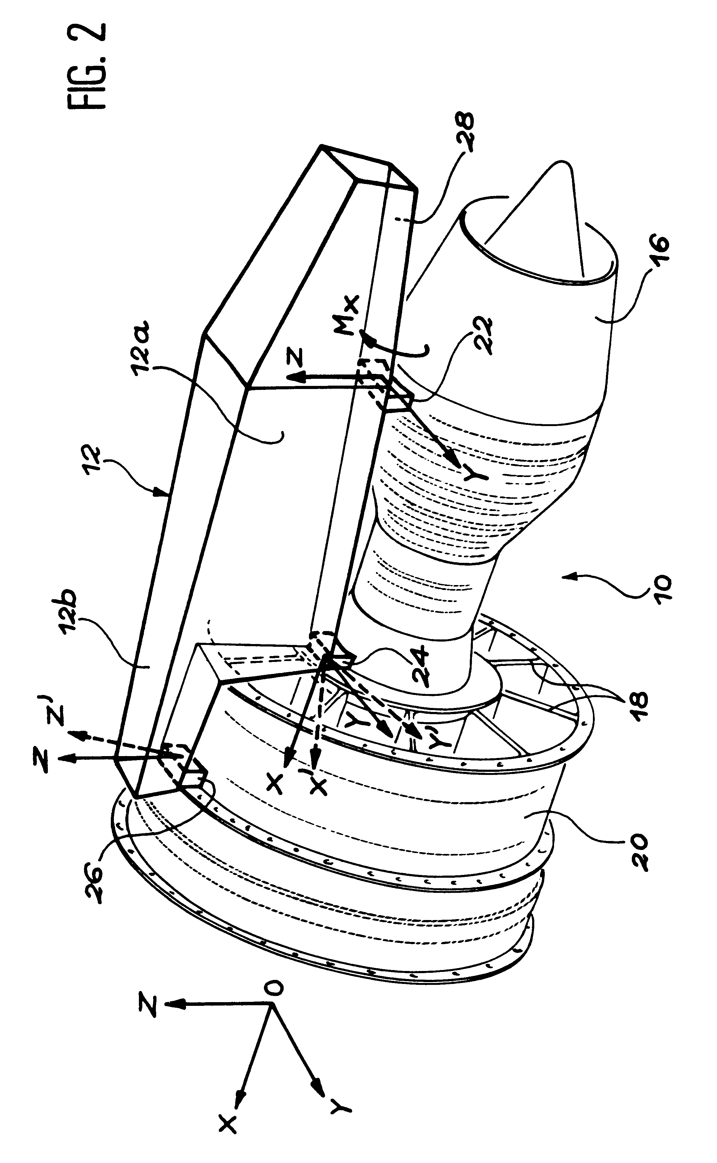 Device for fixing an aircraft propulsion system to a strut and a strut adapted to said device