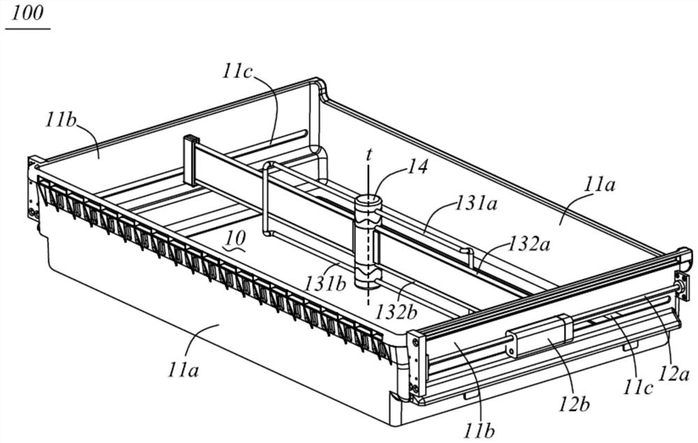 Storage device and refrigerator with the storage device