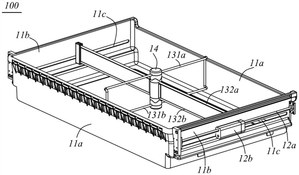 Storage device and refrigerator with the storage device