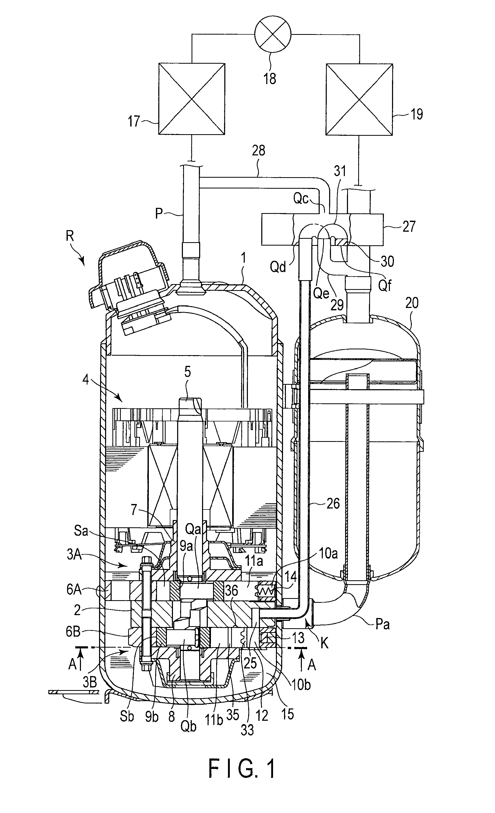 Multi-cylinder rotary compressor and refrigeration cycle apparatus