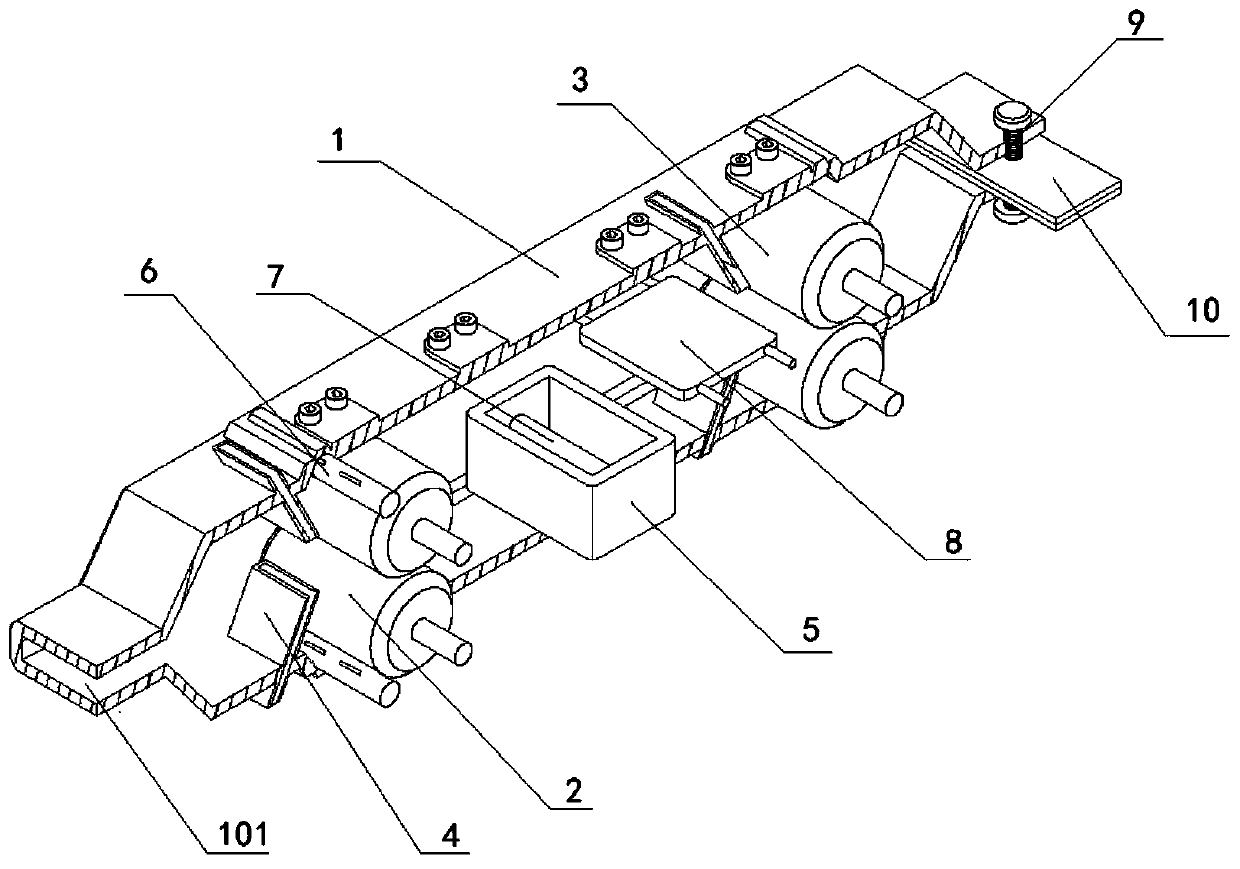 Dust removal device for textile machine