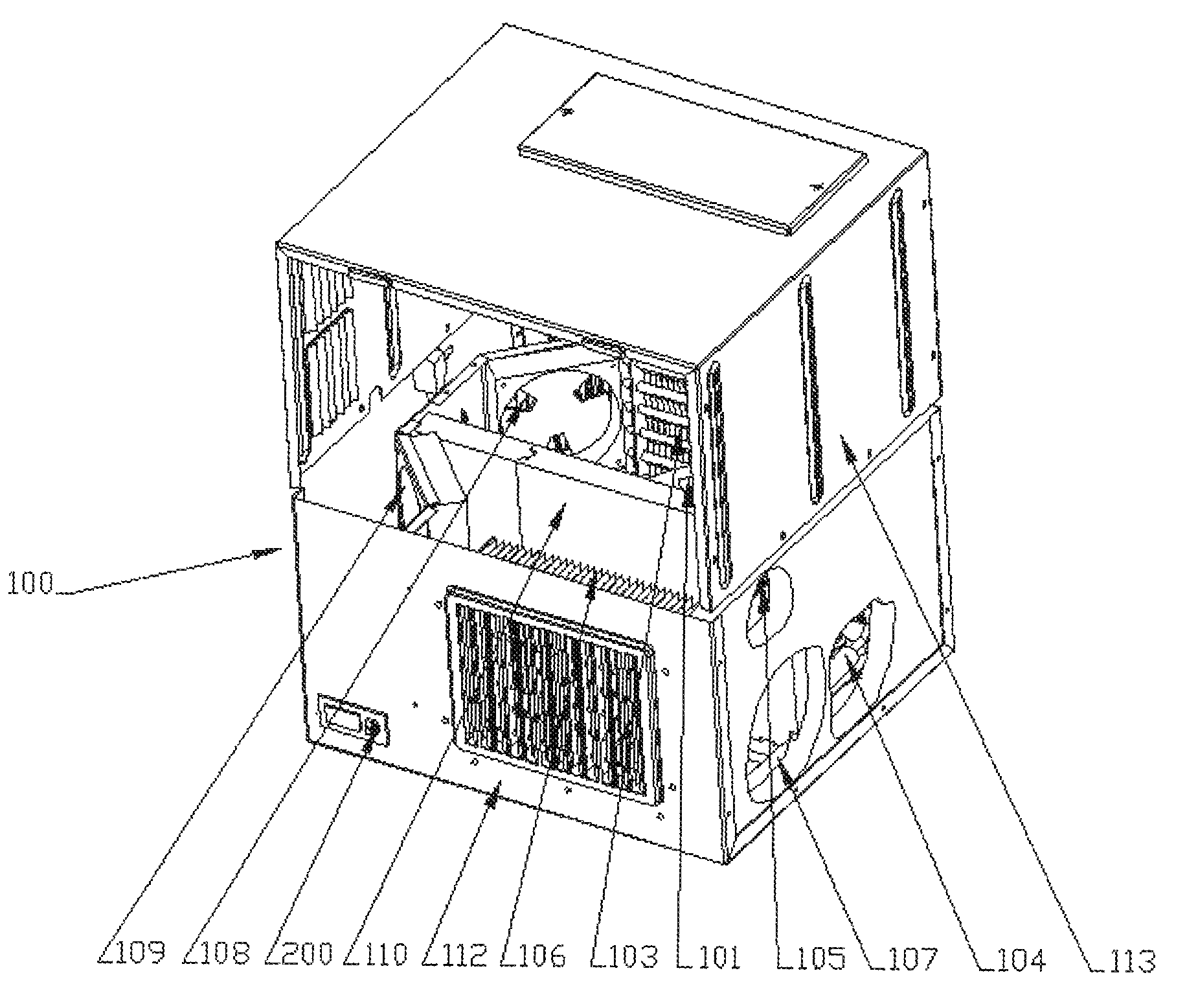 Method and apparatus for wine cellar temperature and humidity control