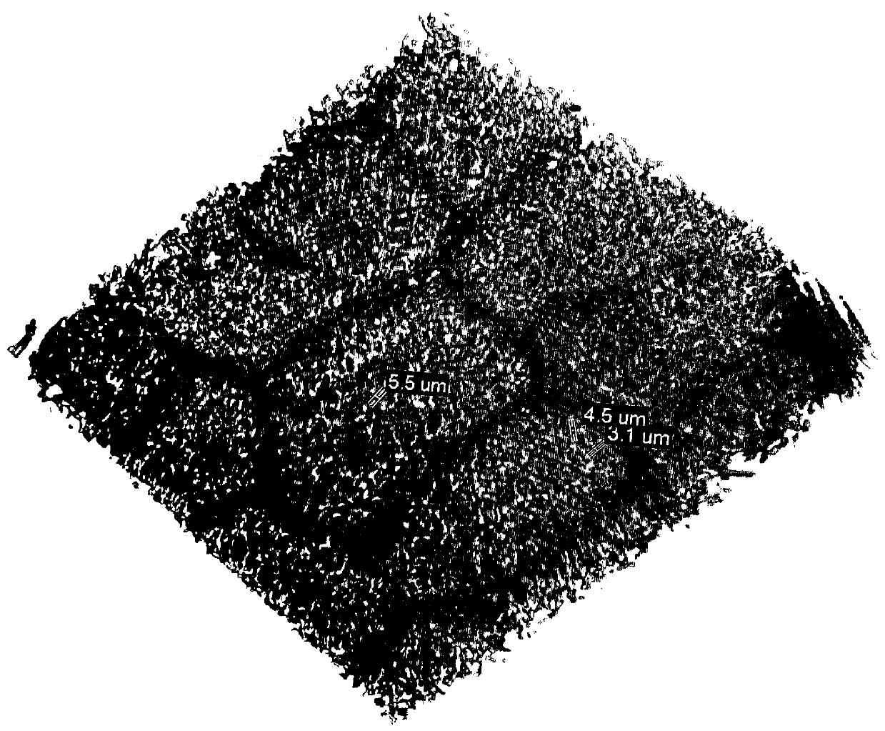 Method, system and medium for measuring coagulation efficiency of submicron particles on plant leaves