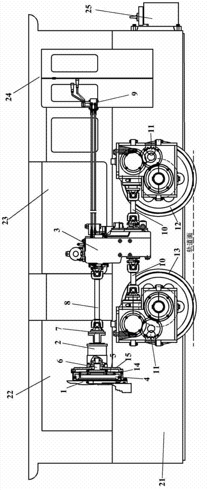 Mining anti-explosion diesel steel-wheel locomotive with drive system containing planet reducer