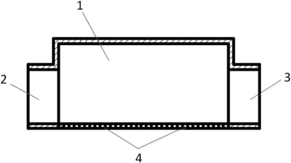 Drencher discharge head based on electro-jet mask processing