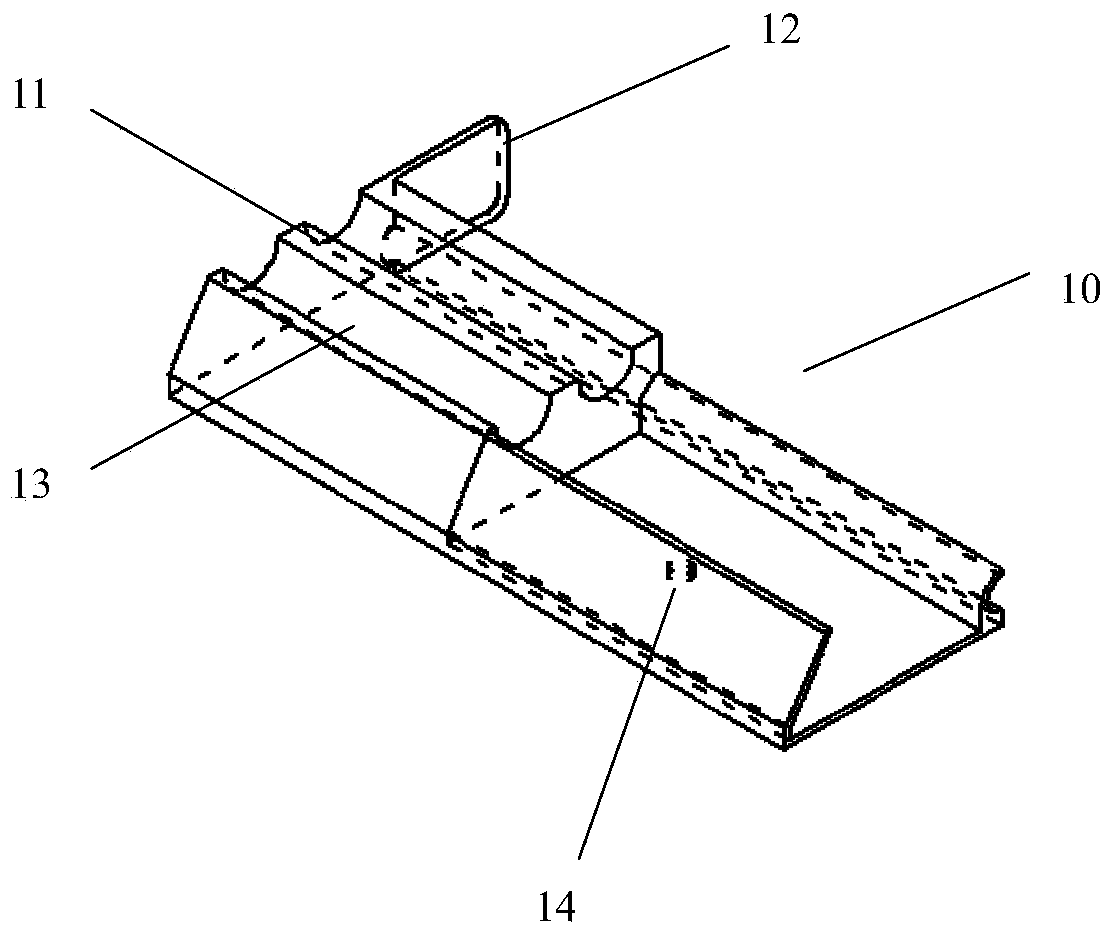 One-way self-locking shear force-resistance connector for stoplog