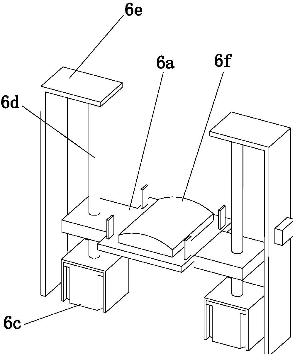 Charging mechanism of automatic magnetic shoe deburring device