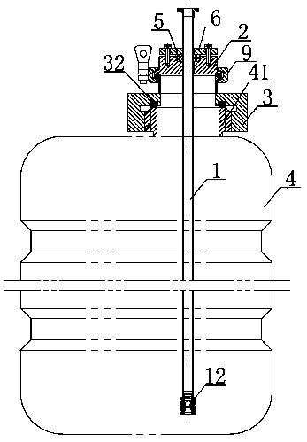 Liquid pumping auxiliary device for chemical container