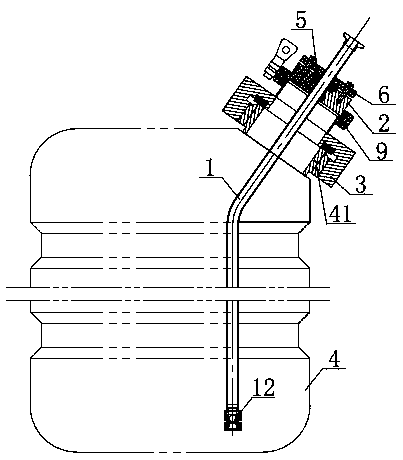 Liquid pumping auxiliary device for chemical container