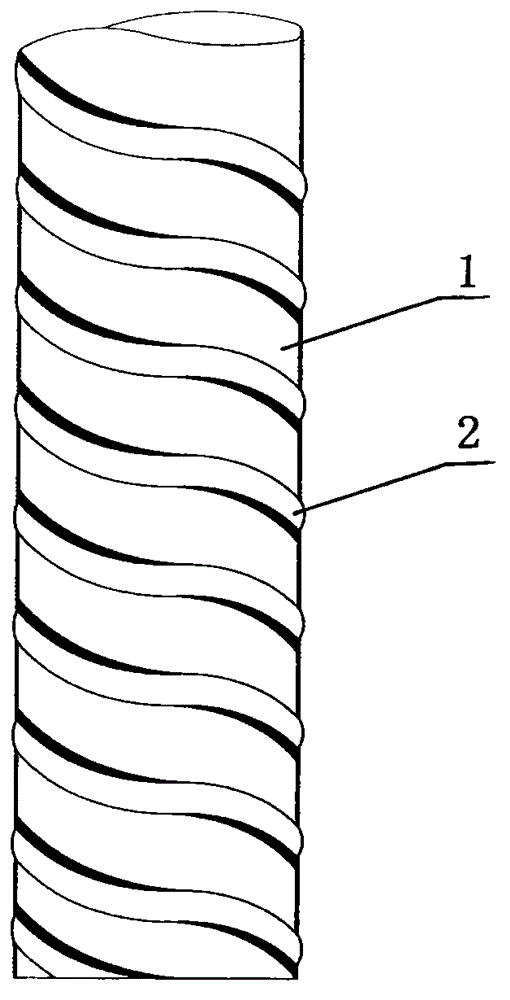 Rib-line-shaped prestressed concrete pipe pile
