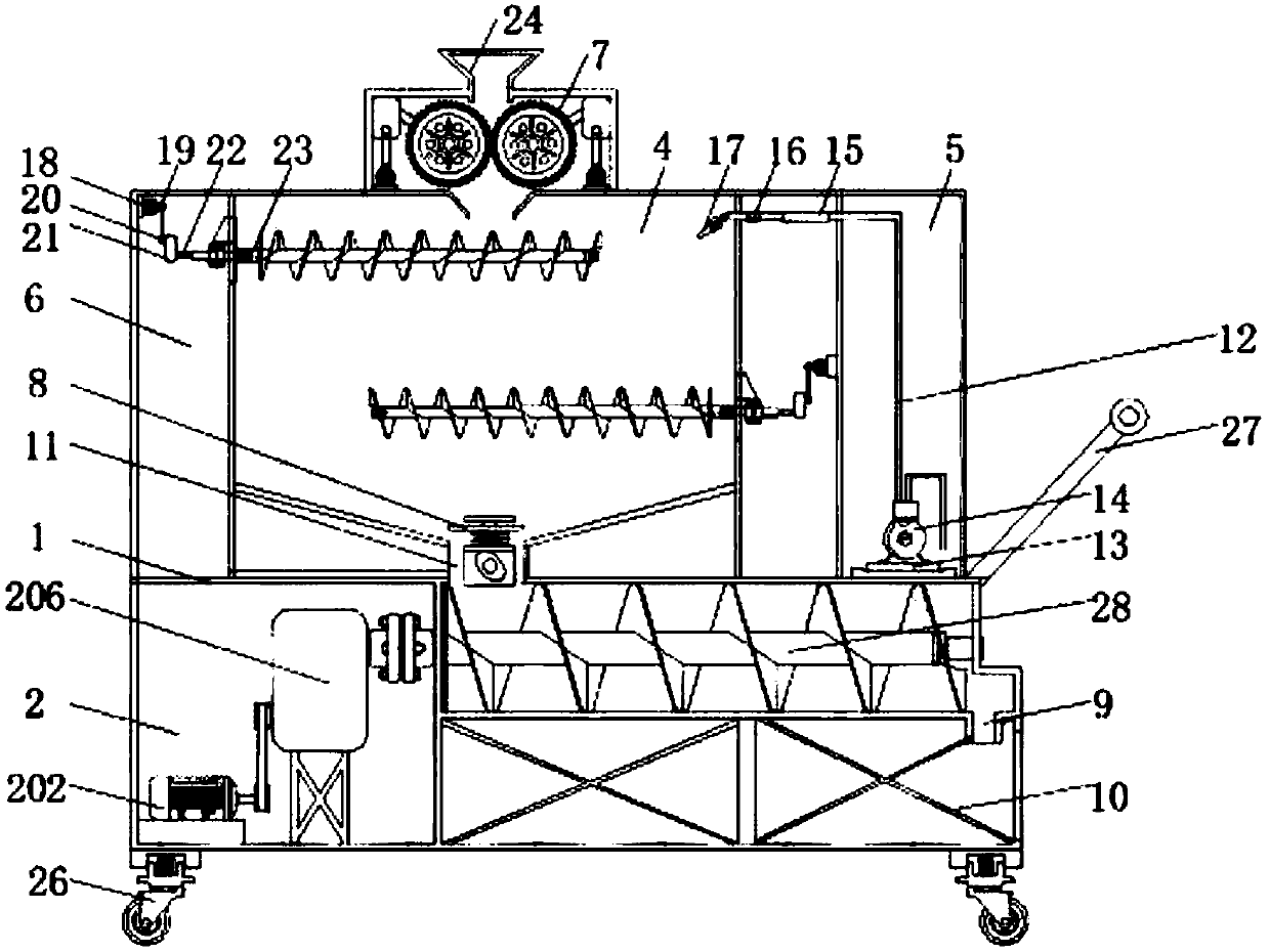 Concrete biaxial mixer for civil engineering