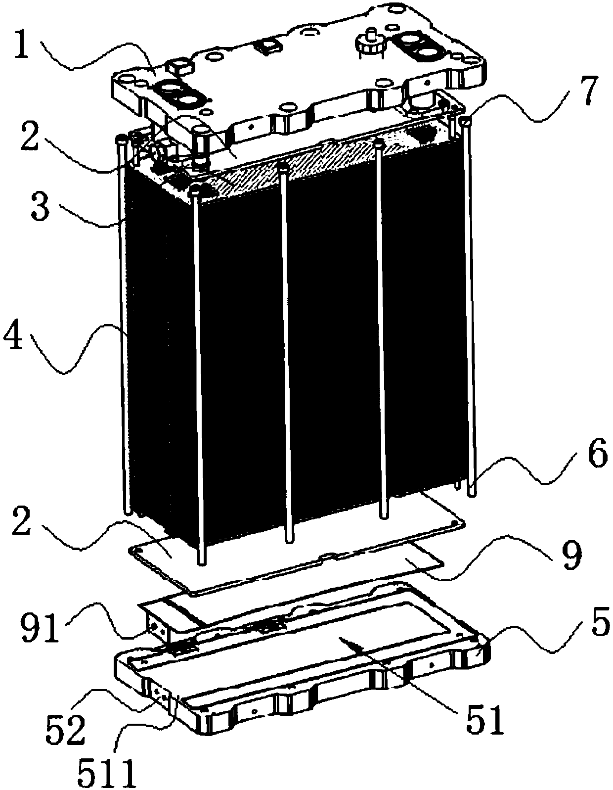 Fuel cell stack structure