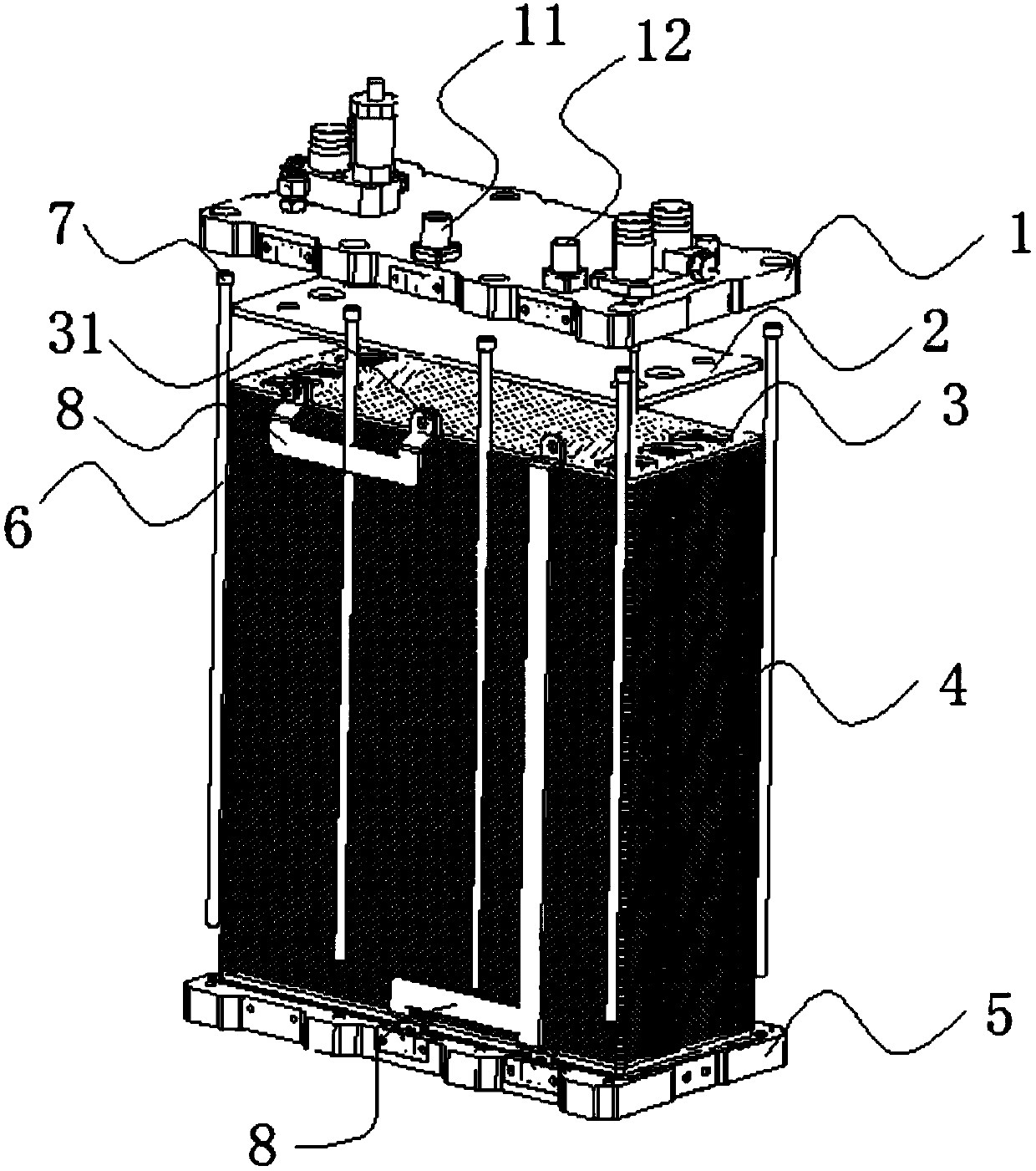 Fuel cell stack structure