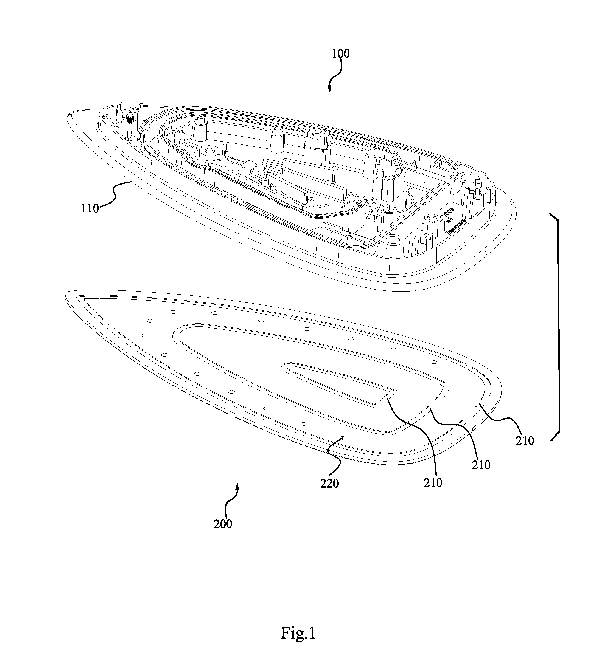 Electric heating plate of iron and the manufacturing method thereof