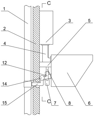 Wall drainage closestool drainage structure and mounting method thereof