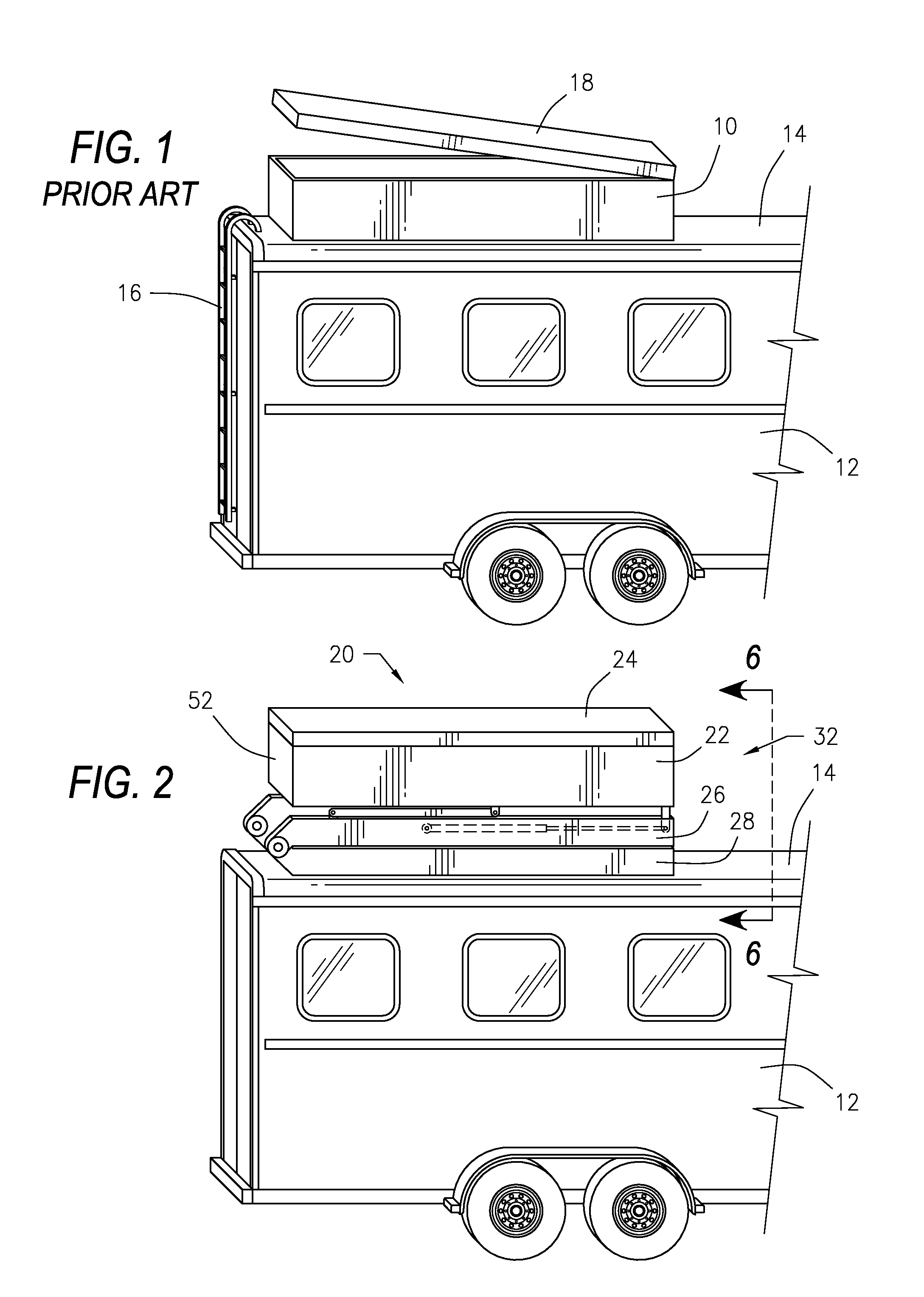 Retractable cargo carrying device
