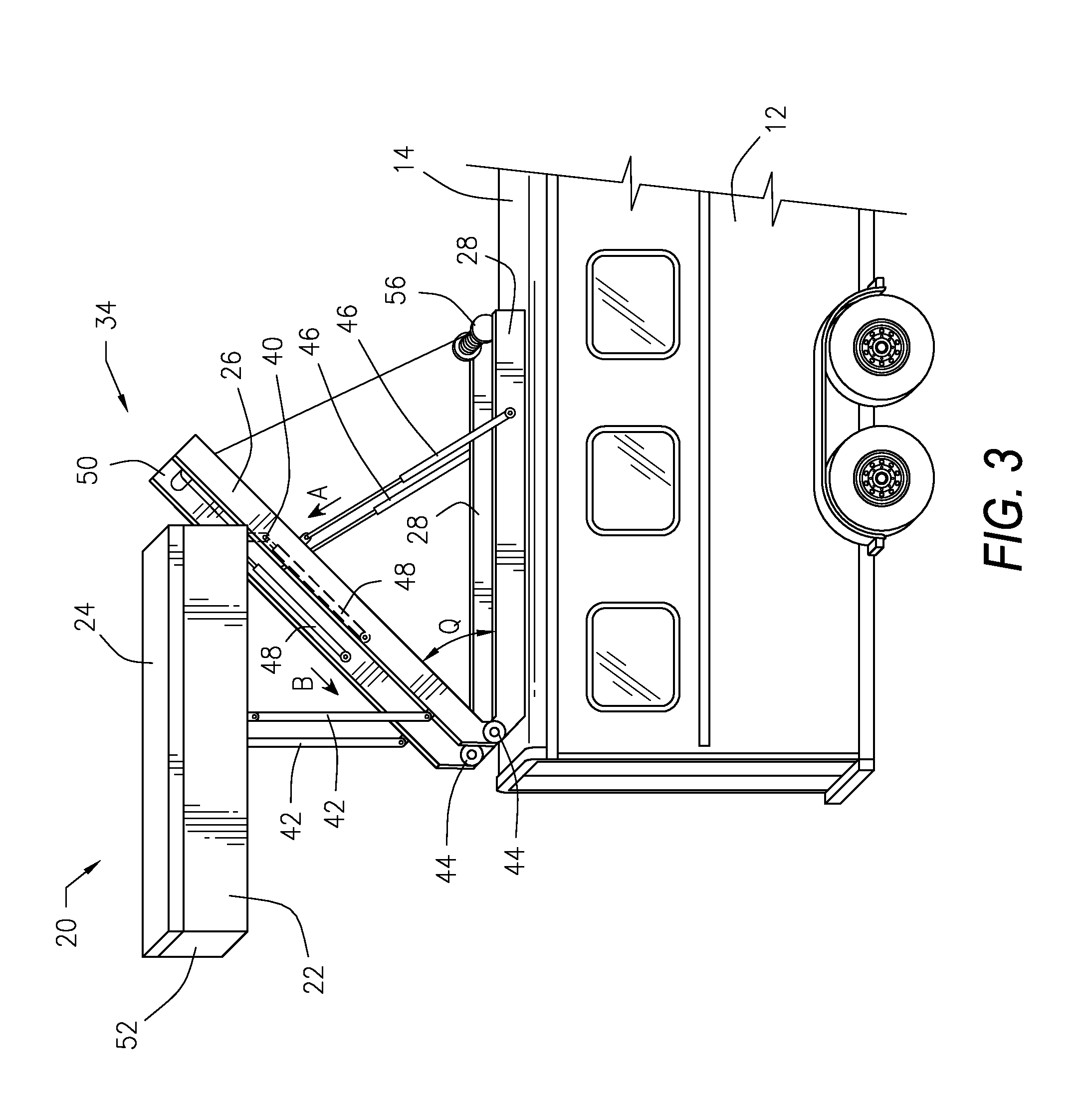 Retractable cargo carrying device