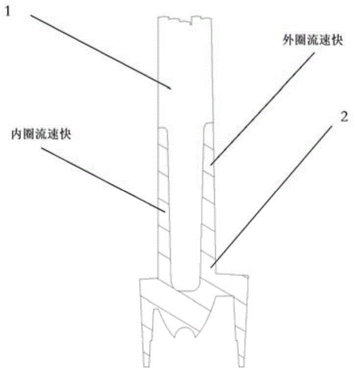 Corner streamhandling method for double-layer injection molding of LED light-guide components