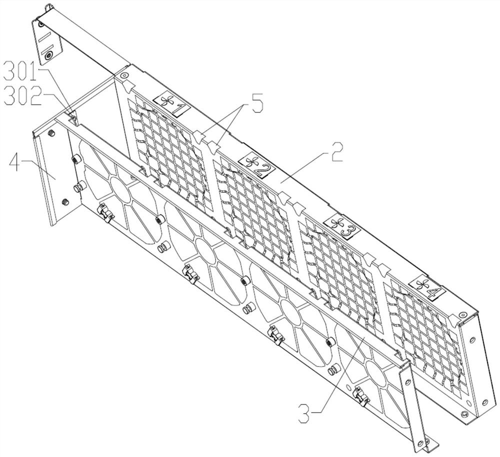 Cooling fan module convenient to assemble and server case thereof