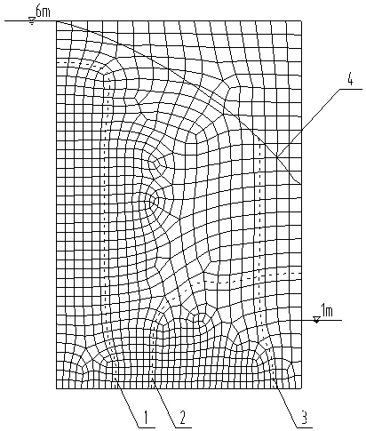 Method for calculating underground water seepage flow based on equipotential surface
