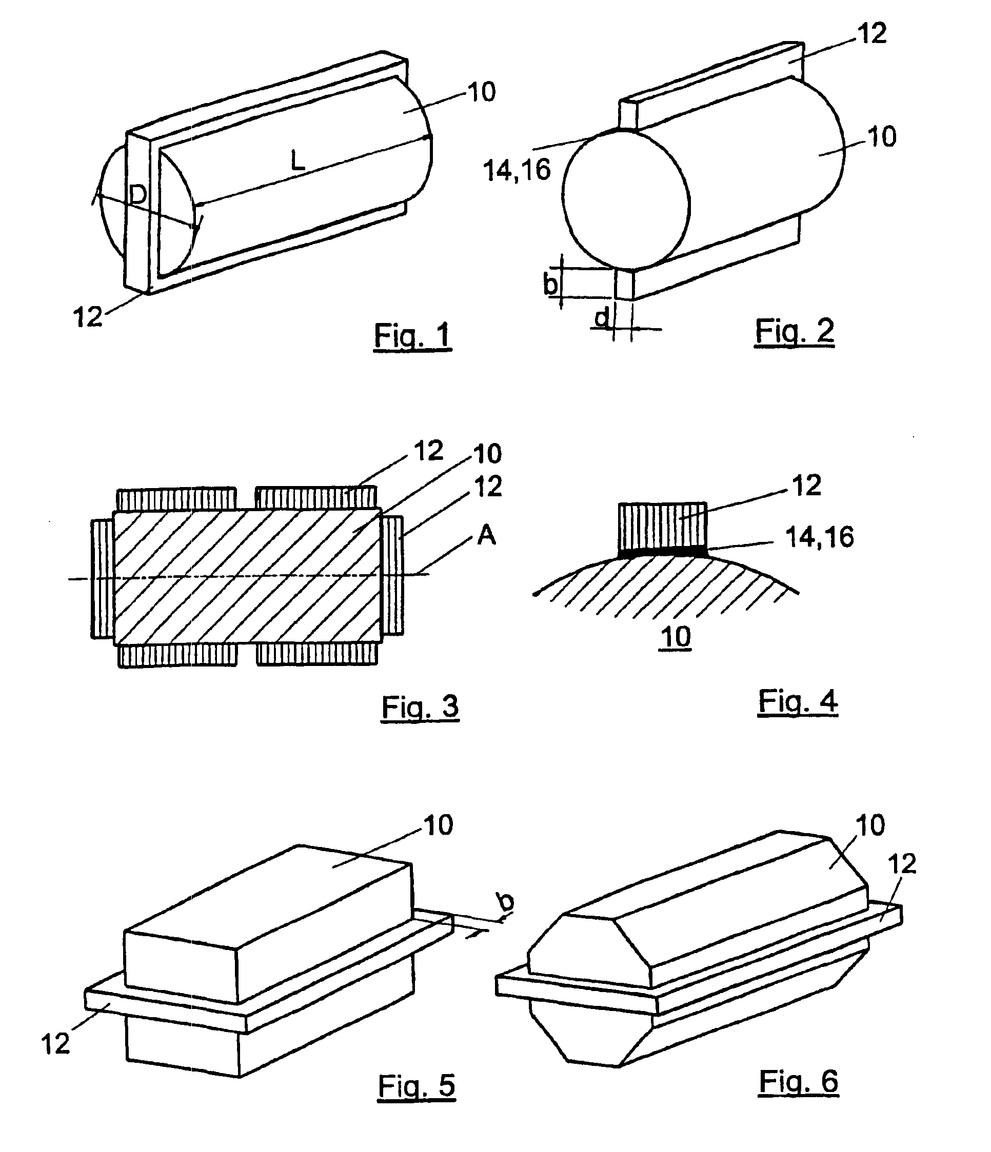 Holding device for a ceramic blank