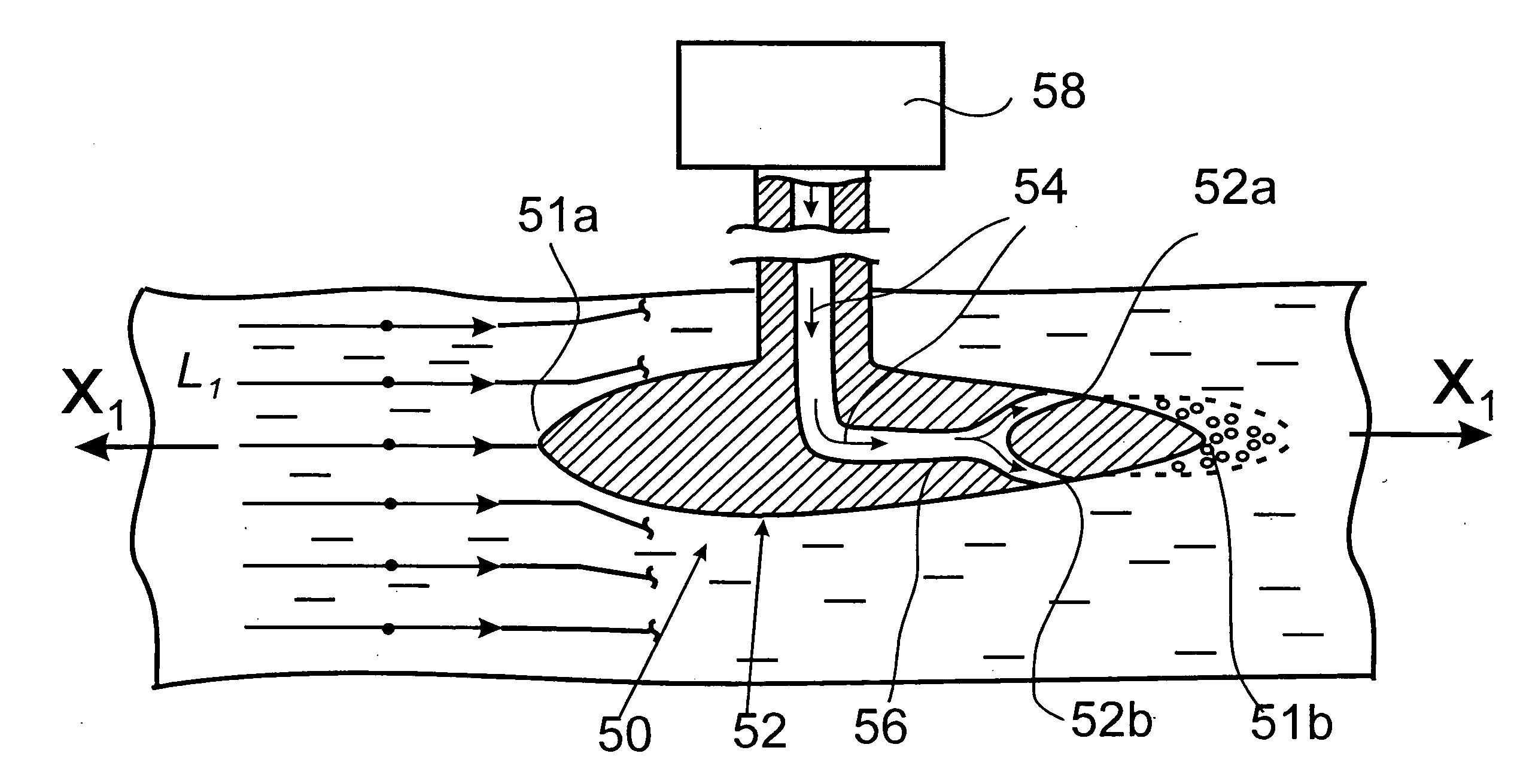 Method and apparatus for suppressing cavitation on the surface of a streamlined body