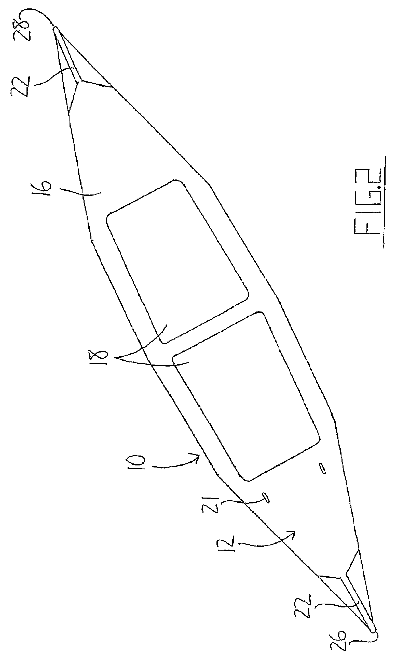 Cargo transport device for towing behind watercraft