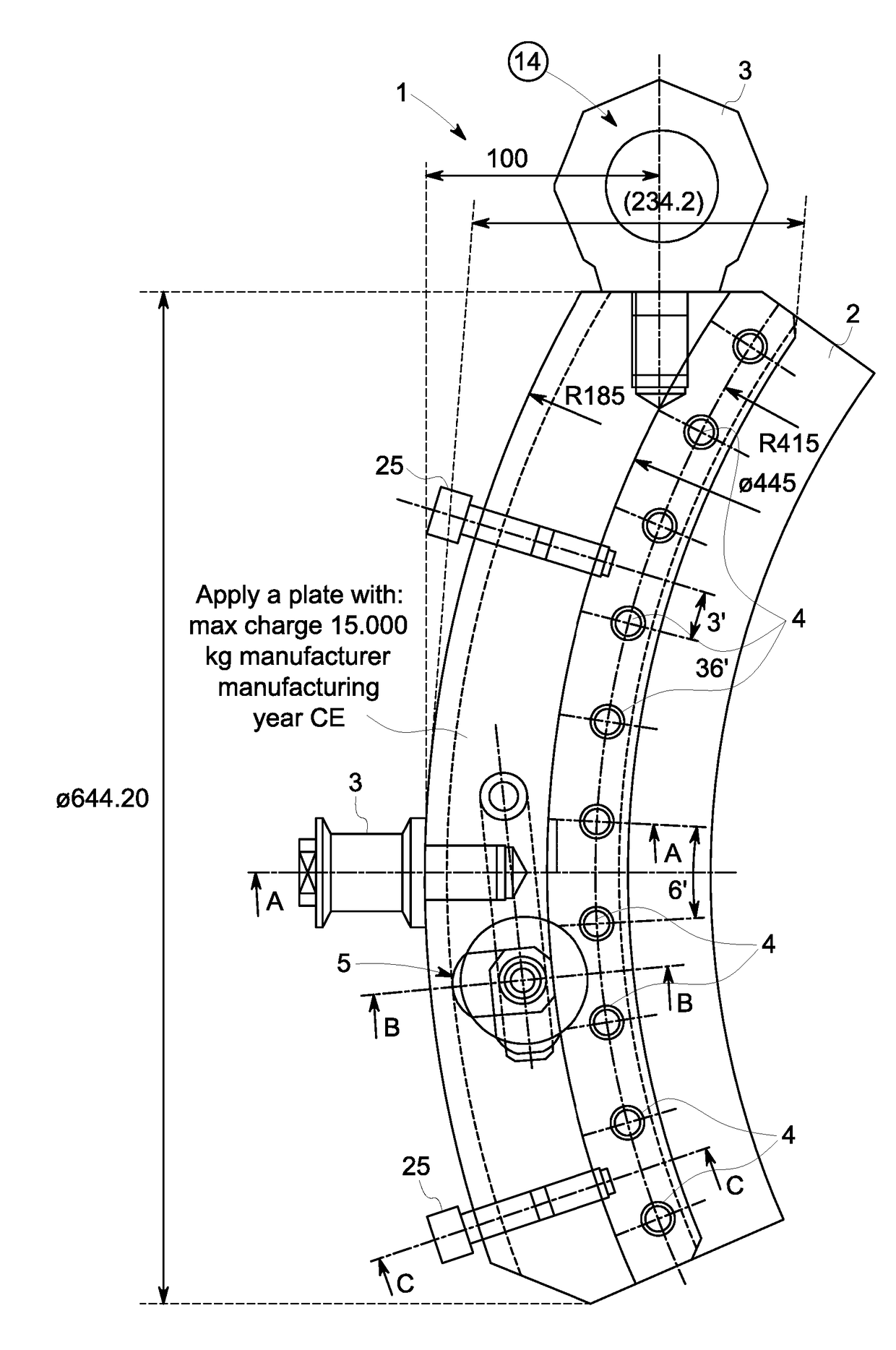 Assembly/disassembly apparatus for flanged mechanical device and ...