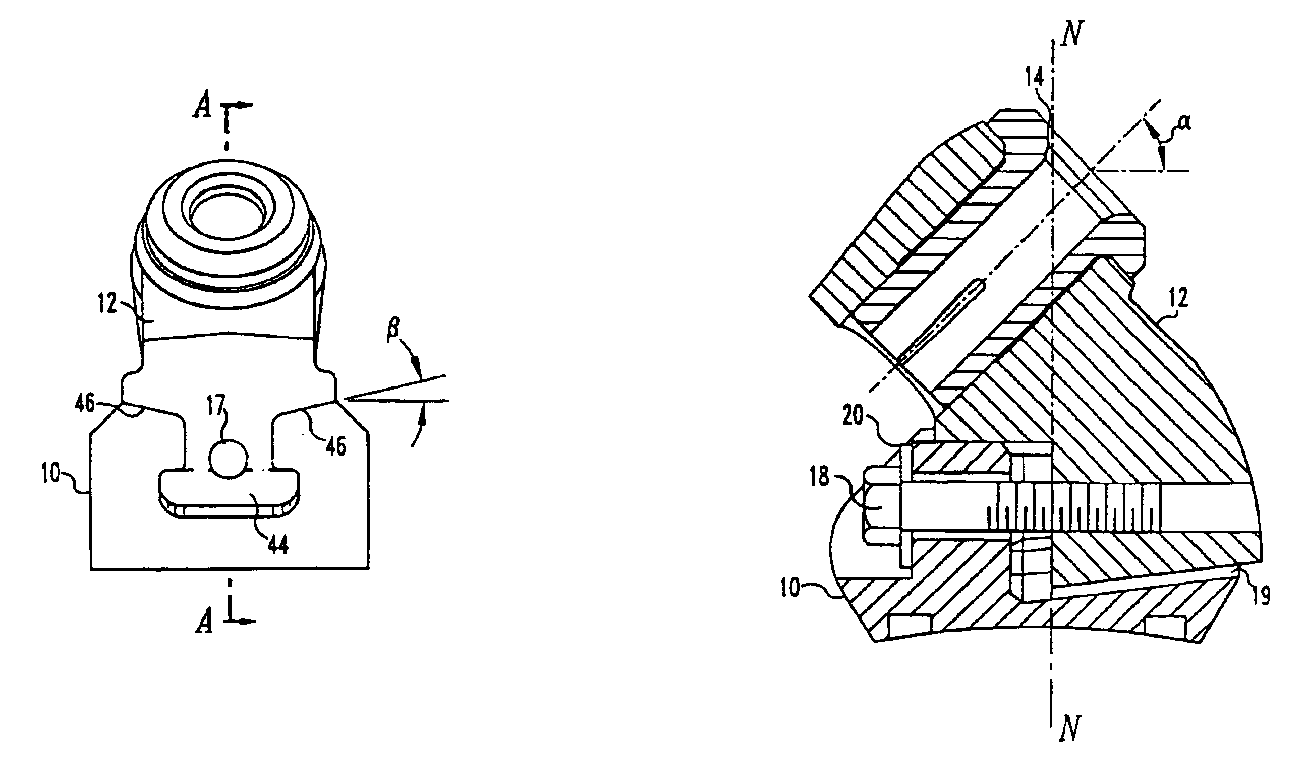 T-shaped cutter tool assembly with wear sleeve