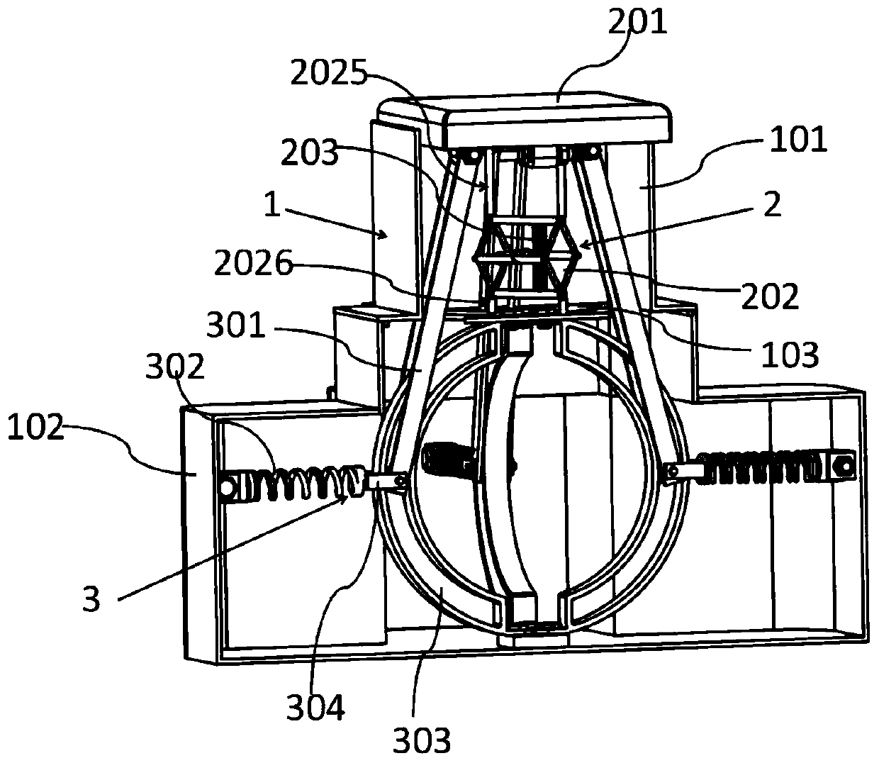 Semicircular sliding rail-type quasi-zero rigidity vibration isolator