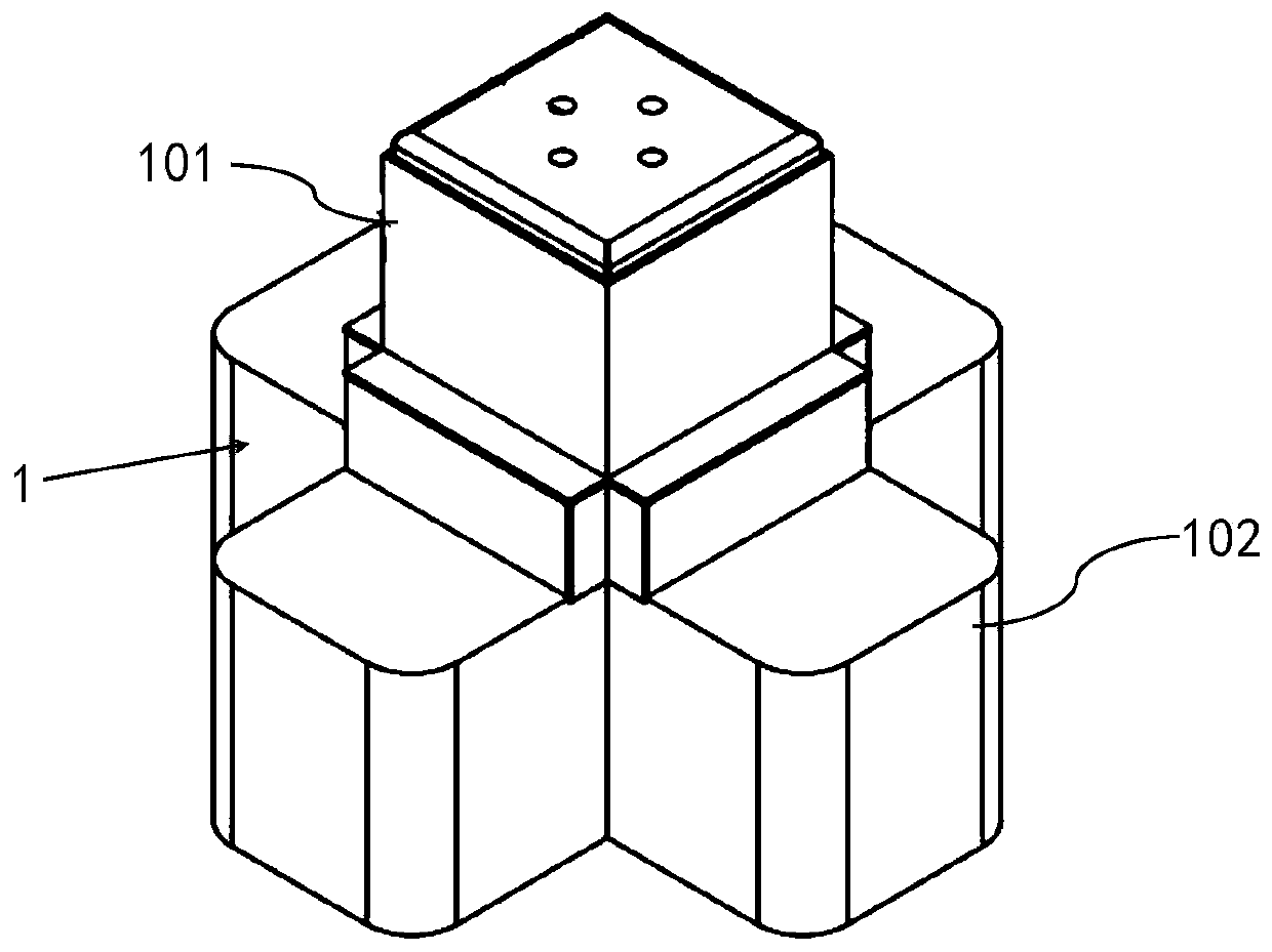 Semicircular sliding rail-type quasi-zero rigidity vibration isolator