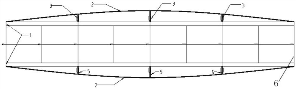 Arrangement method for linear adjustment and vibration damping structure used in cable rail elevated aerial rail structure