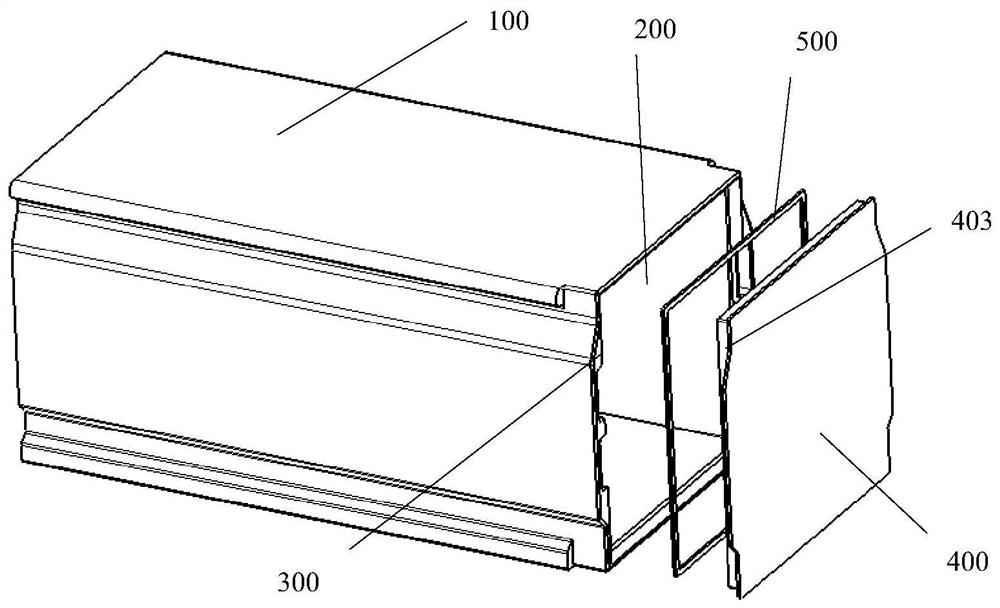 Battery box integrated with cooling water channel structure