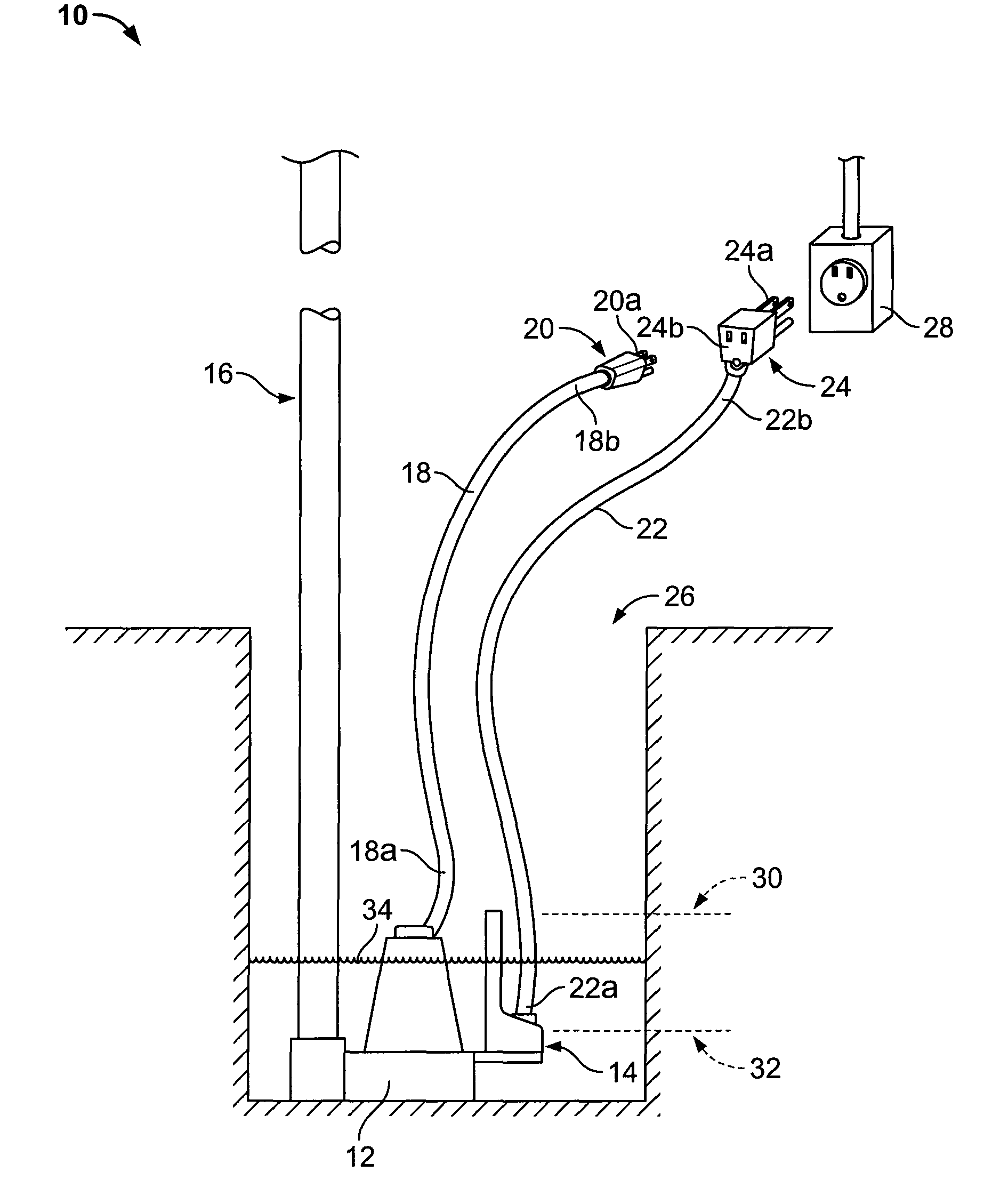 Capacitive sensor and method and apparatus for controlling a pump using same