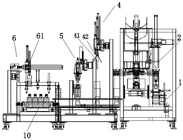 Fully automatic edible fungus package production line