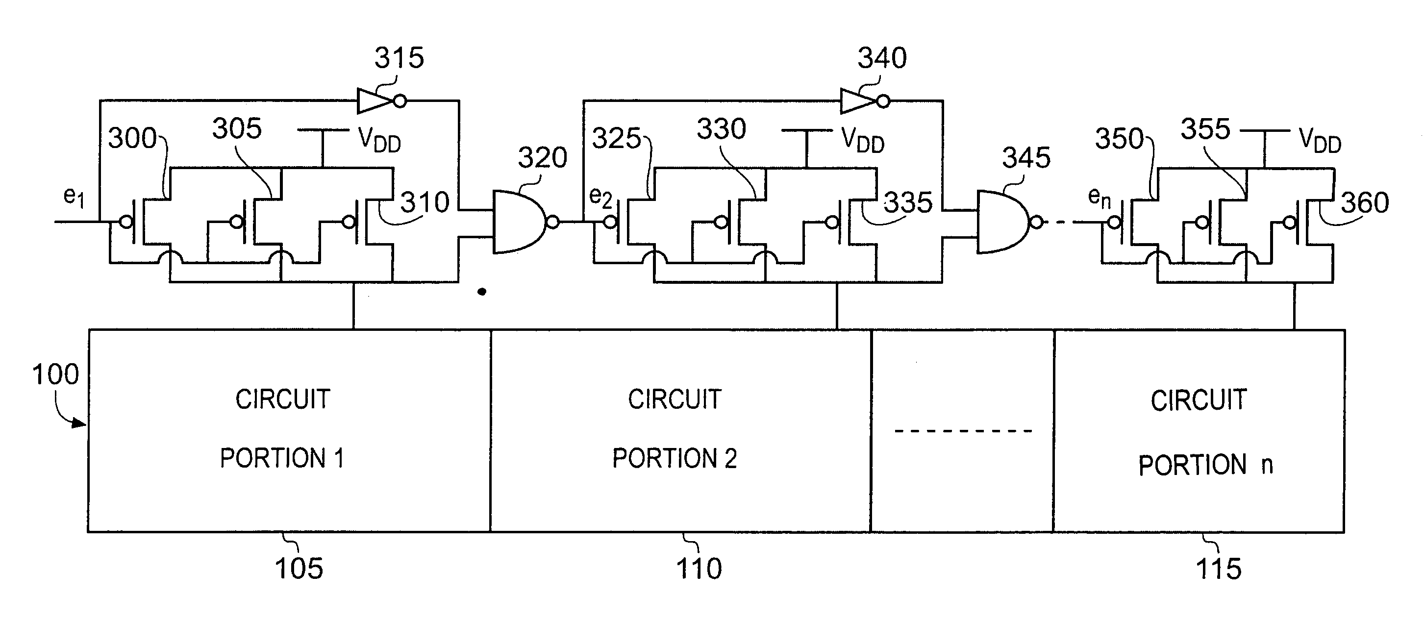 Power control circuitry and method