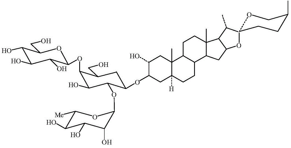 Hosta ventricososide A and preparation method thereof