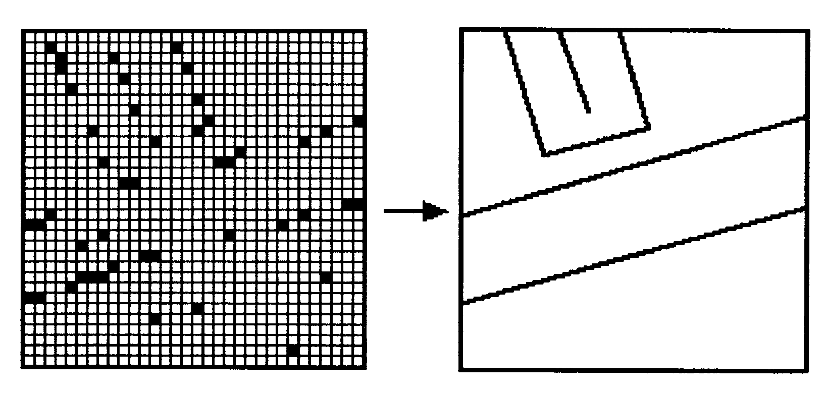 Method of image analysis using sparse hough transform