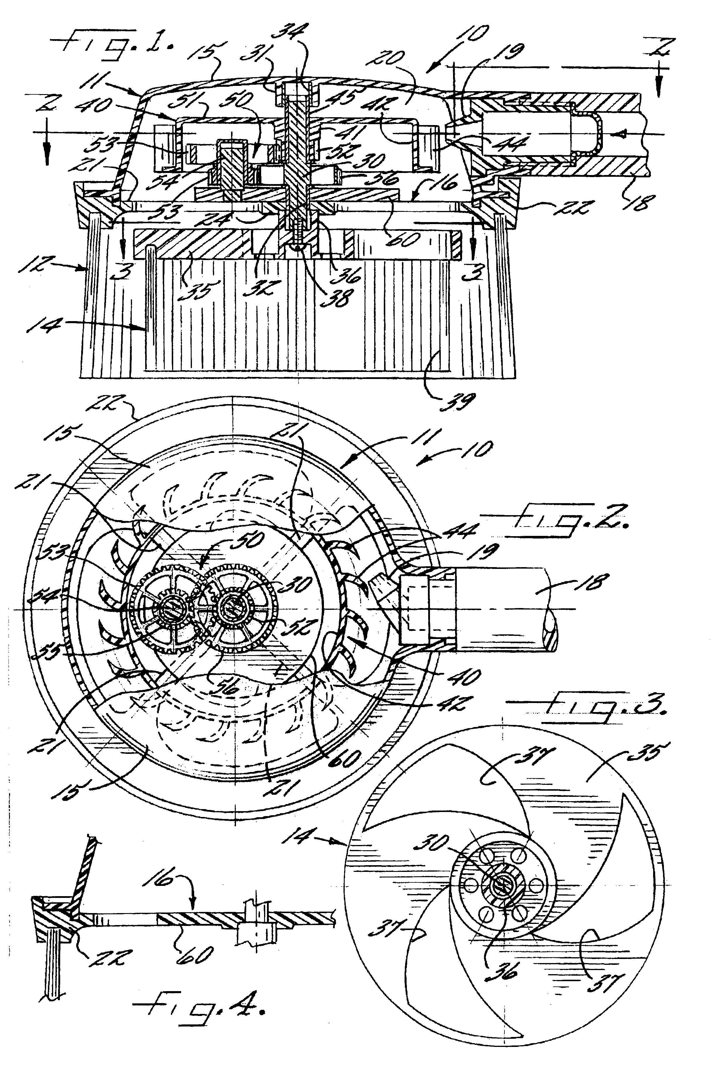 Water-operated wash brush