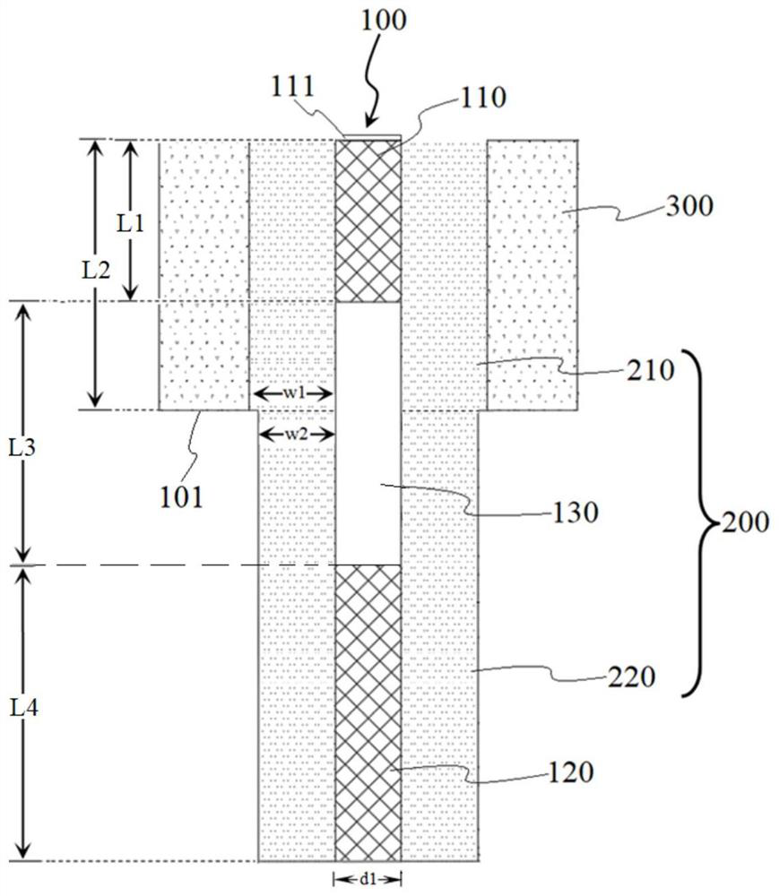 Buried recharge well and recharge system suitable for sponge city