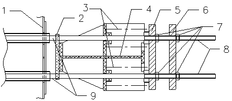 Method for dismantling coke oven column and protection plate