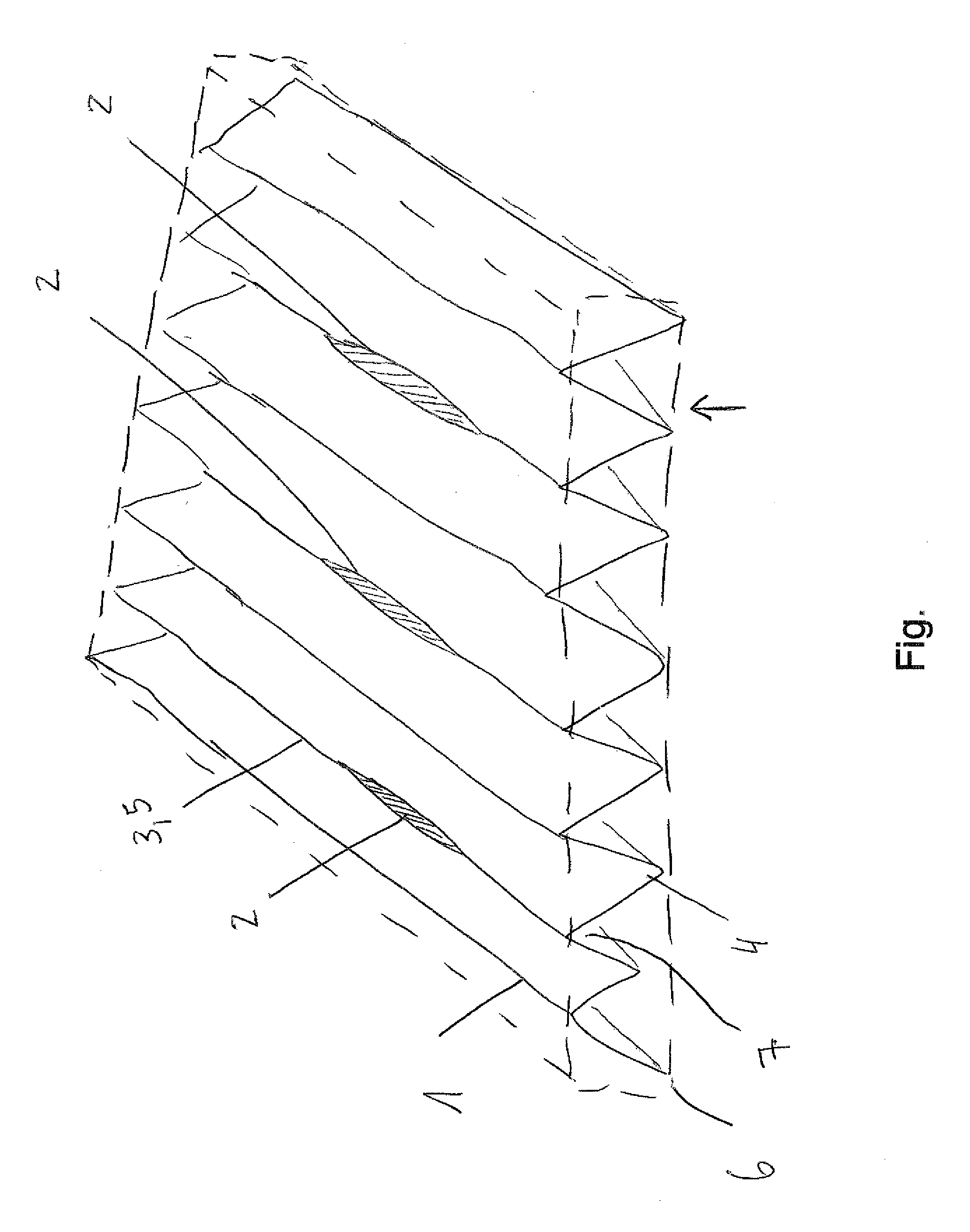 Filter Element Provided With Channels Of Variable Dimensions And Arrangement