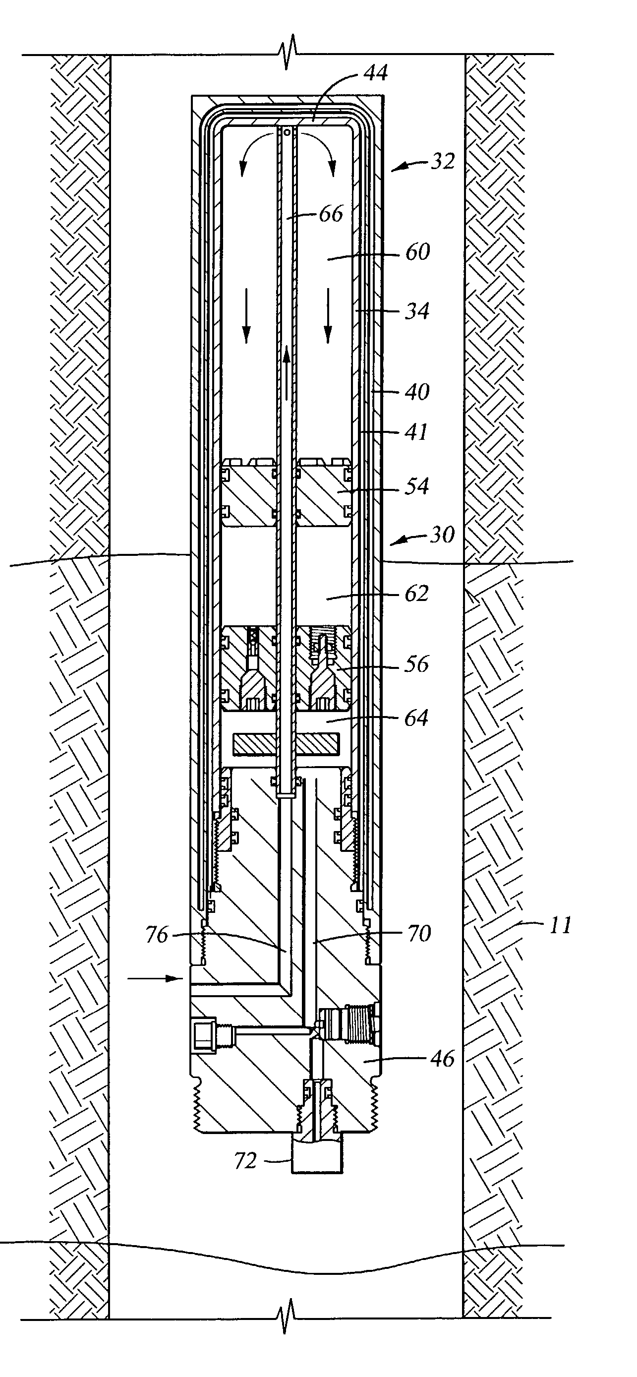 Dual piston, single phase sampling mechanism and procedure