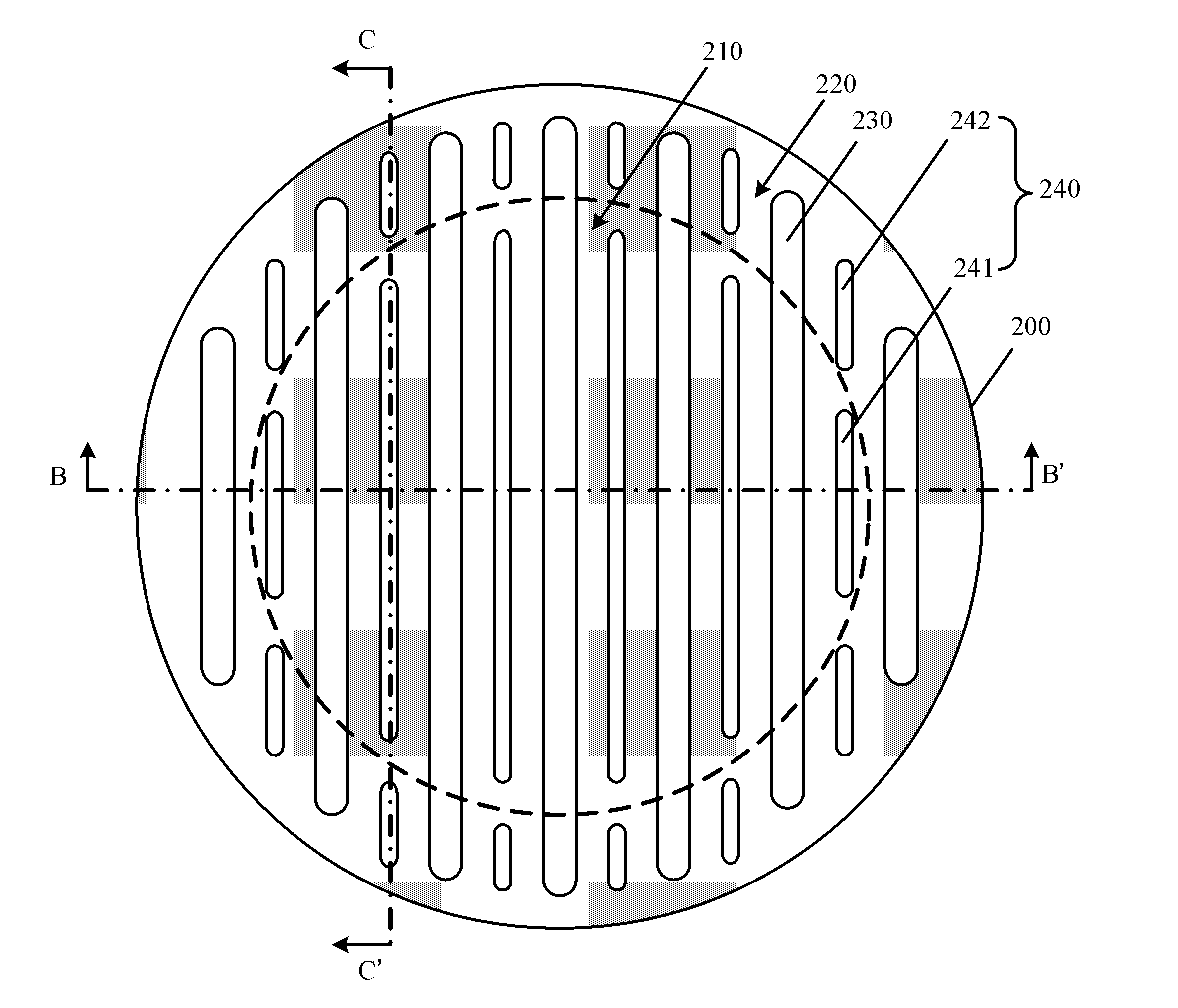 Gas shower device, chemical vapor deposition device and method
