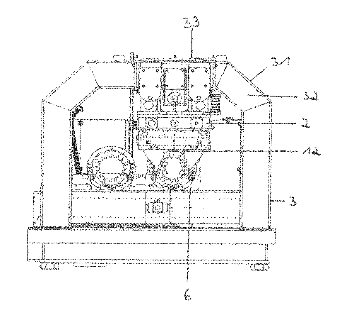 Whirling cutting device