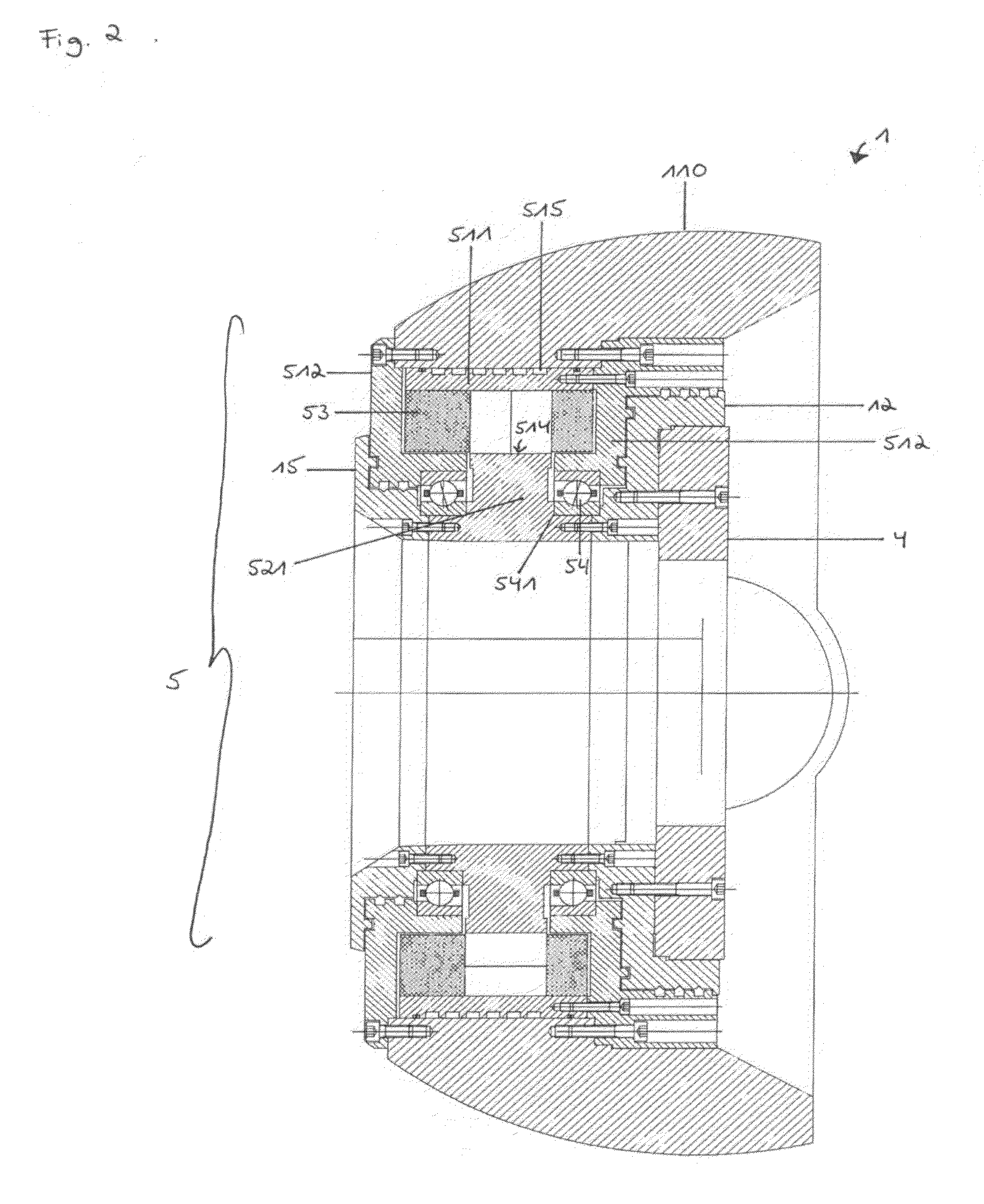 Whirling cutting device