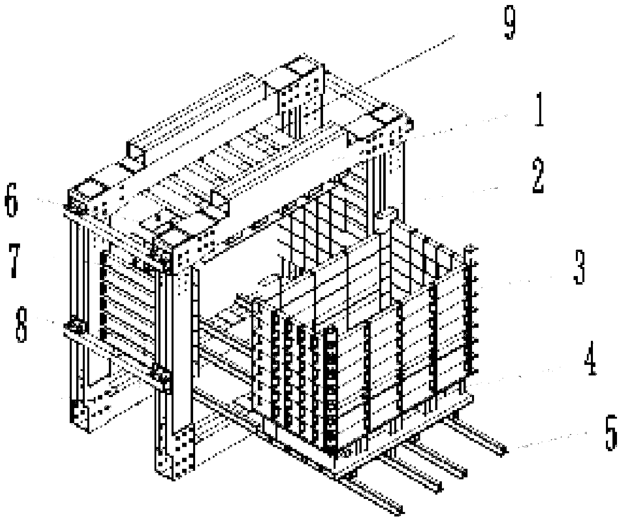 Test device for fluid-structure interaction similarity simulation